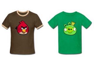 Do you want an Angry Bird or a Giggling Pig on your chest?