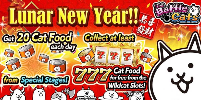 The Battle Cats gives away special in-game goodies in limited-time Lunar New Year celebration event