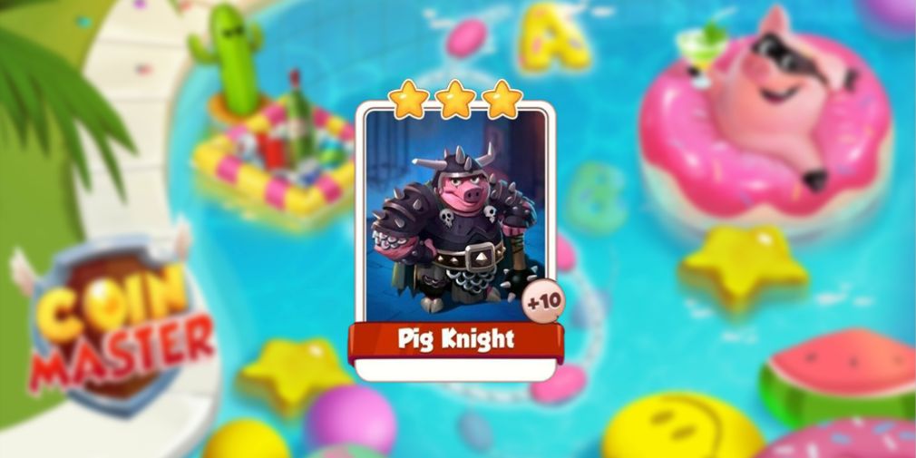Pig Knight is one of the rarest cards in Coin Master