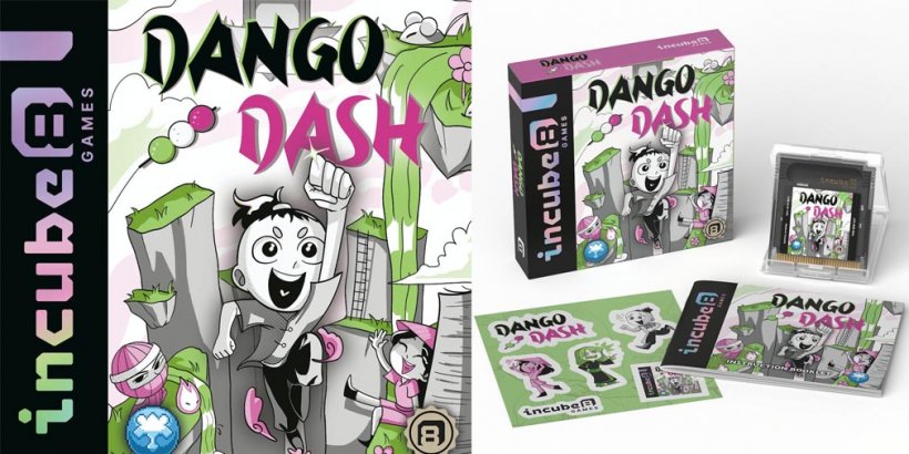 Dango Dash is a pixel-art retro platformer that's out now on the Nintendo GameBoy Color