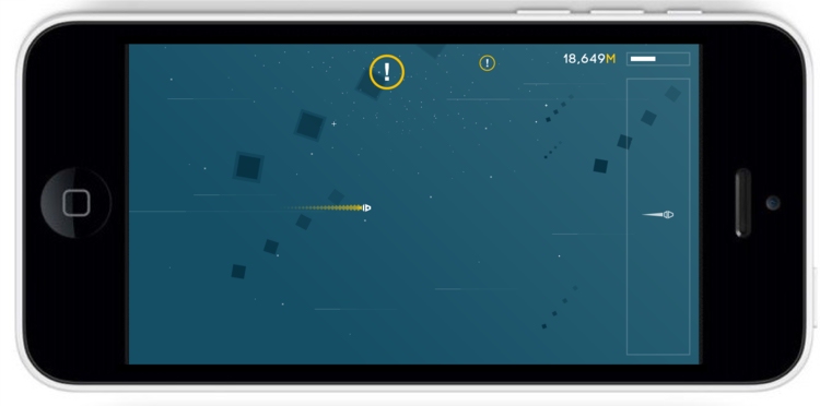 Alone is a gorgeous sharp-edged one-finger dodger that's set to hit iOS and Android this week