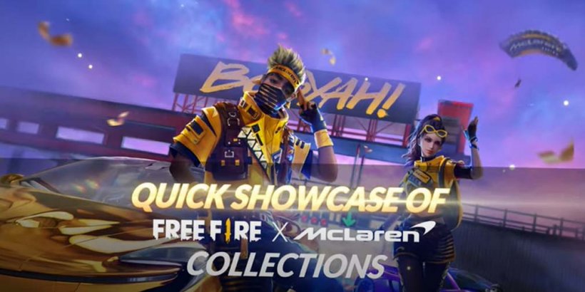 Free Fire x McLaren collab features a thematic takeover of the hit battle royale game