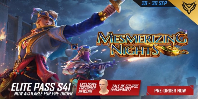 Free Fire has launched the new Mesmerizing Nights Elite Pass