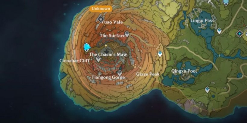 Noctilucous Jade locations in The Chasm