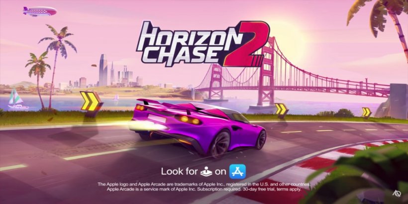 Horizon Chase 2 is out now on Apple Arcade