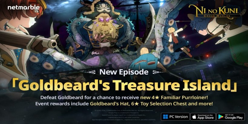 Ni no Kuni: Cross Worlds' latest update takes players to Goldbeard's Treasure Island