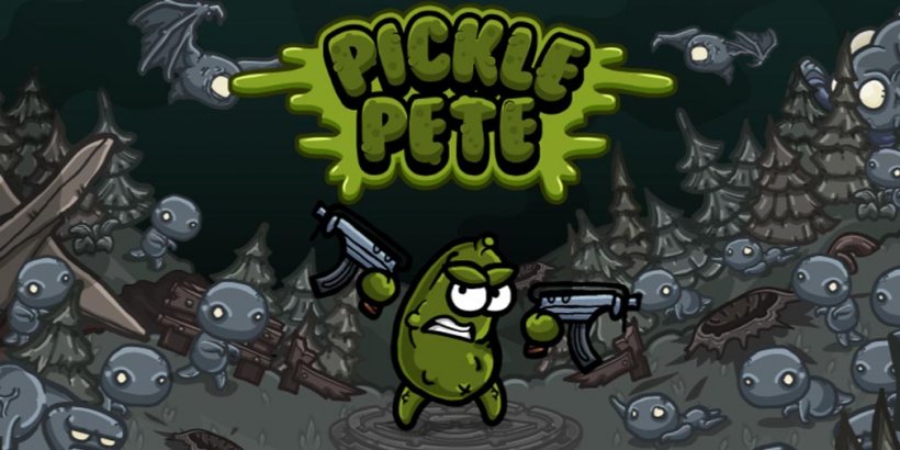 Pickle Pete lets you blast your way through waves of enemies as a pickle, out now on iOS and Android