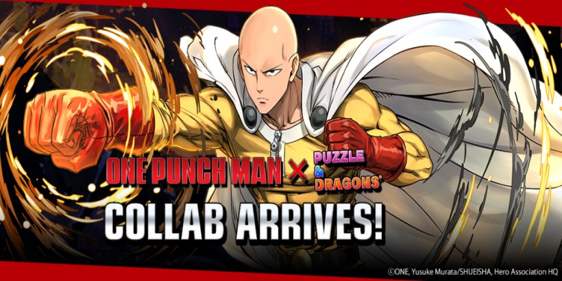 Puzzle & Dragons collaborates with the popular anime superhero One-Punch Man for a limited-time event