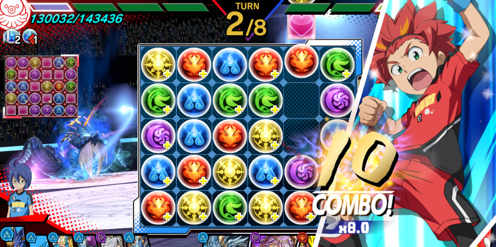 Puzzle & Dragons Gold is a flashy and polished take on mobile match-3 megahit Puzzle & Dragons
