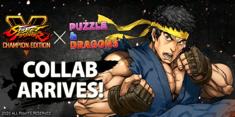 Puzzle & Dragons partners with Street Fighter V for a crossover featuring classic fighting characters