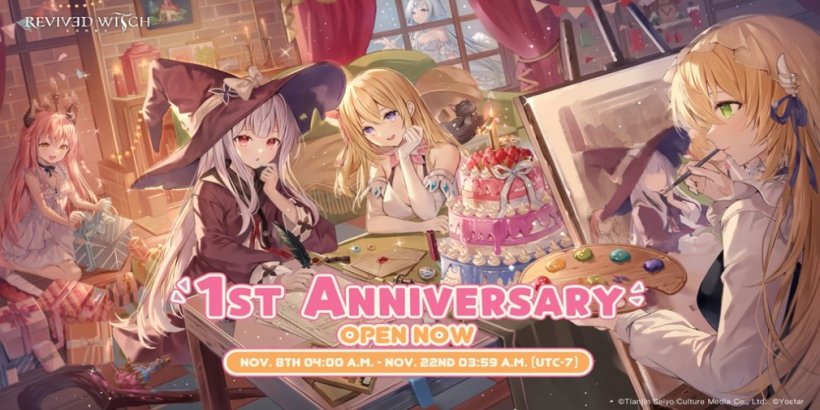 Revived Witch is celebrating its first anniversary with a two-week event full of rewards