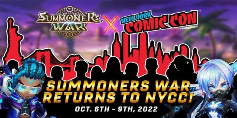 Summoners War is coming back to the New York Comic Con 2022 with a demo for Chronicles, activties, and lots of merch