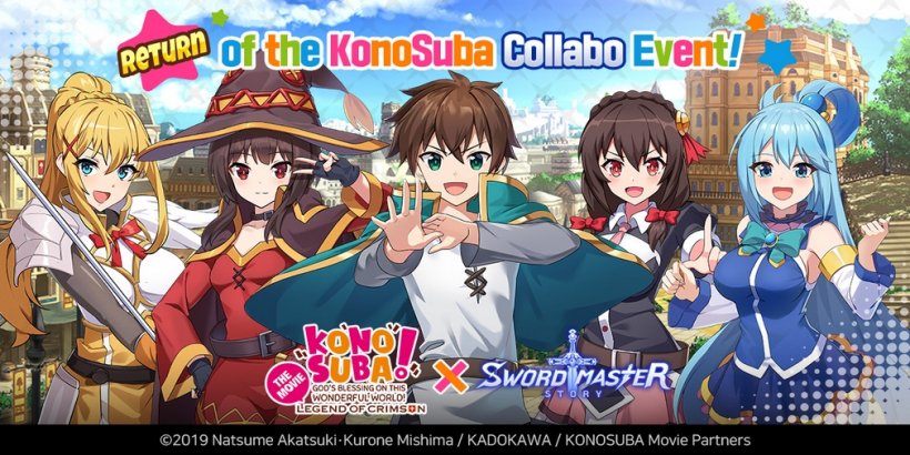 SwordMaster Story introduces upgraded limited characters from hit anime KonoSuba in re-run collaboration event