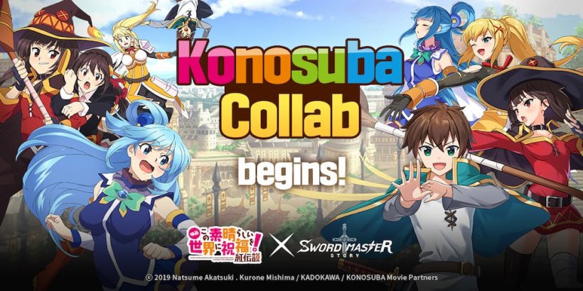 SwordMaster Story and popular Japanese anime, Konosuba, have announced crossover event