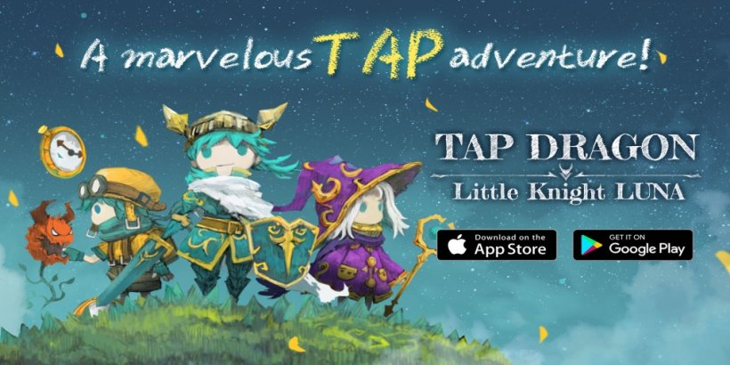 Tap Dragon: Little Knight Luna is an adorable clicker RPG, now available on Android and iOS