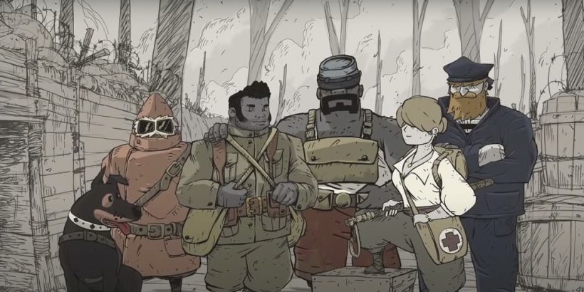 Valiant Hearts Netflix review - soldiers and a dog