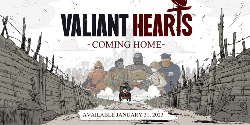Valiant Hearts: Coming Home's release date is on January 31st, coming to mobile exclusively for Netflix subscribers